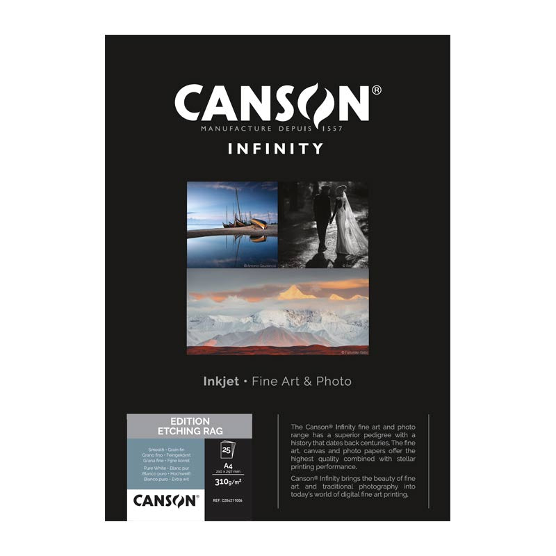 Canson Infinity Edition Etching Rag gr310   13x18cm