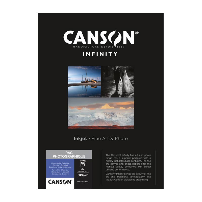 Canson Infinity Rag Photographique gr210  A3+x25