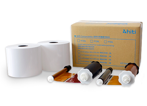 HI-TI P-750 2 Rotoli Di Carta e 2 Ribbon