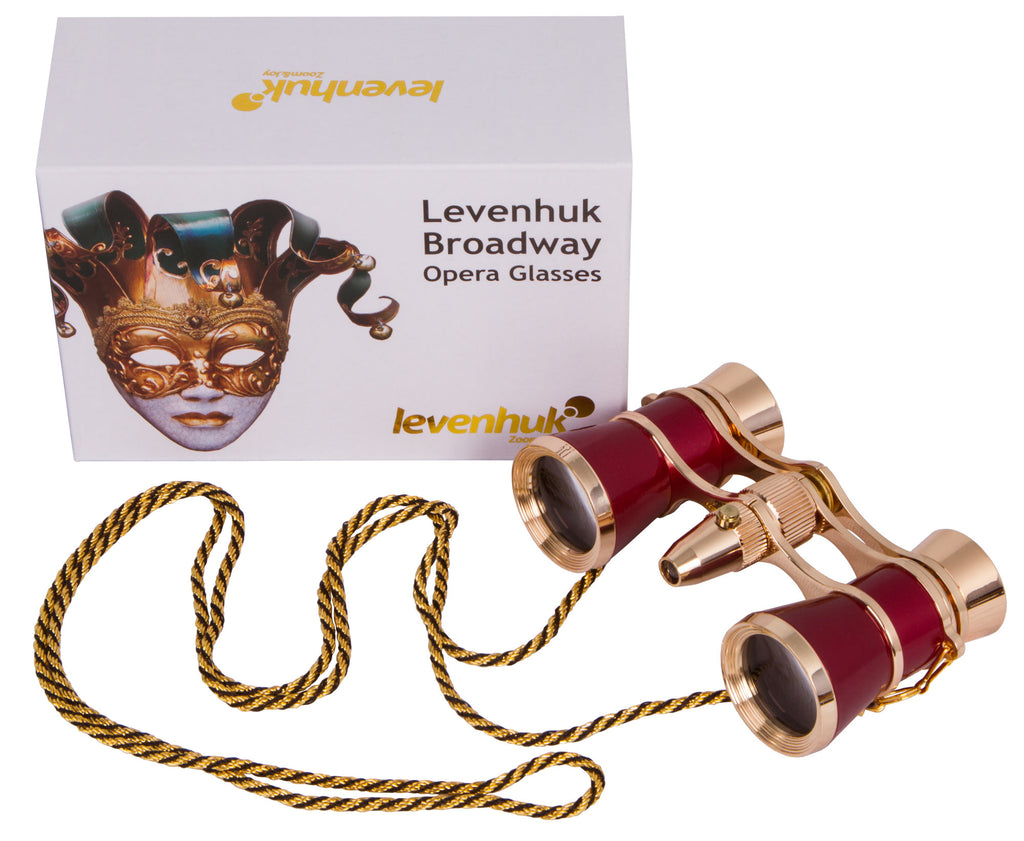 Binocolo da teatro Levenhuk Broadway 325F (con luce LED e cordoncino da collo)