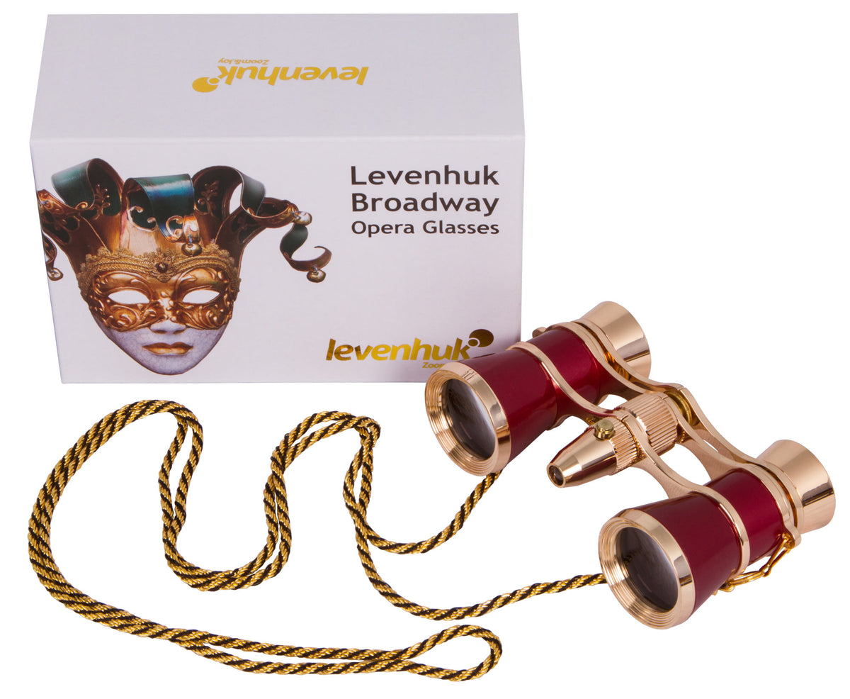 Binocolo da teatro Levenhuk Broadway 325F (con luce LED e cordoncino da collo)
