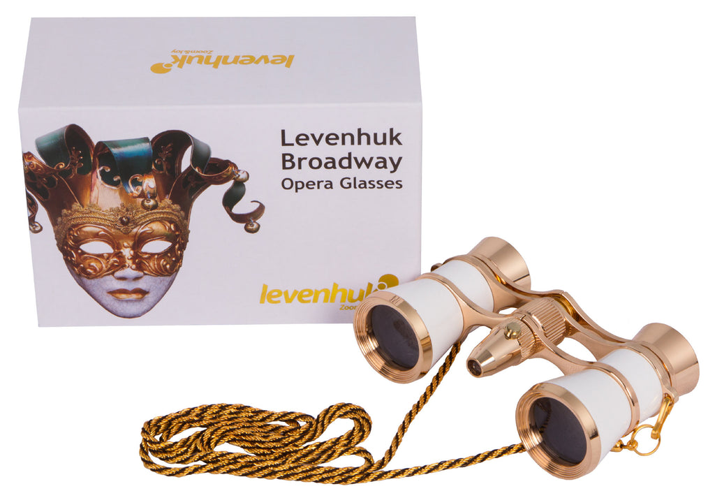 Binocolo da teatro Levenhuk Broadway 325F (con luce LED e cordoncino da collo)