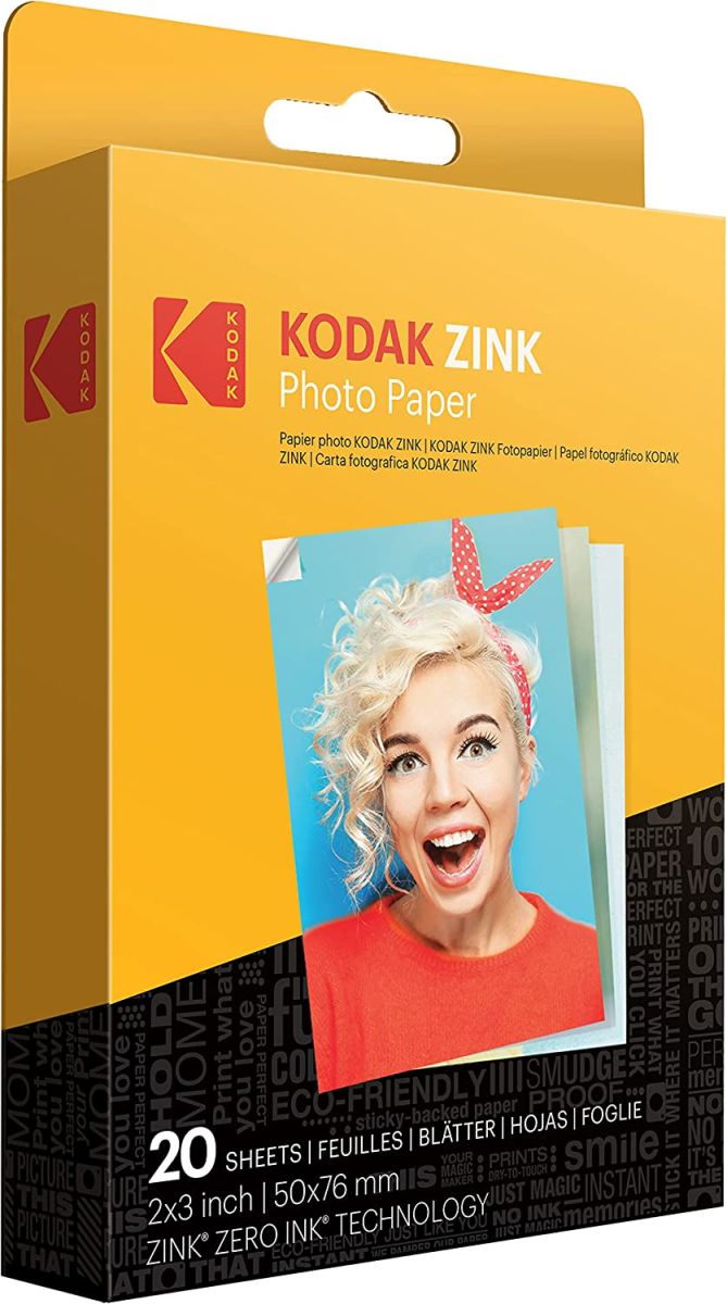 Kodak Carta 20 Fogli x Step Touch, Touch Smile + Printomatic