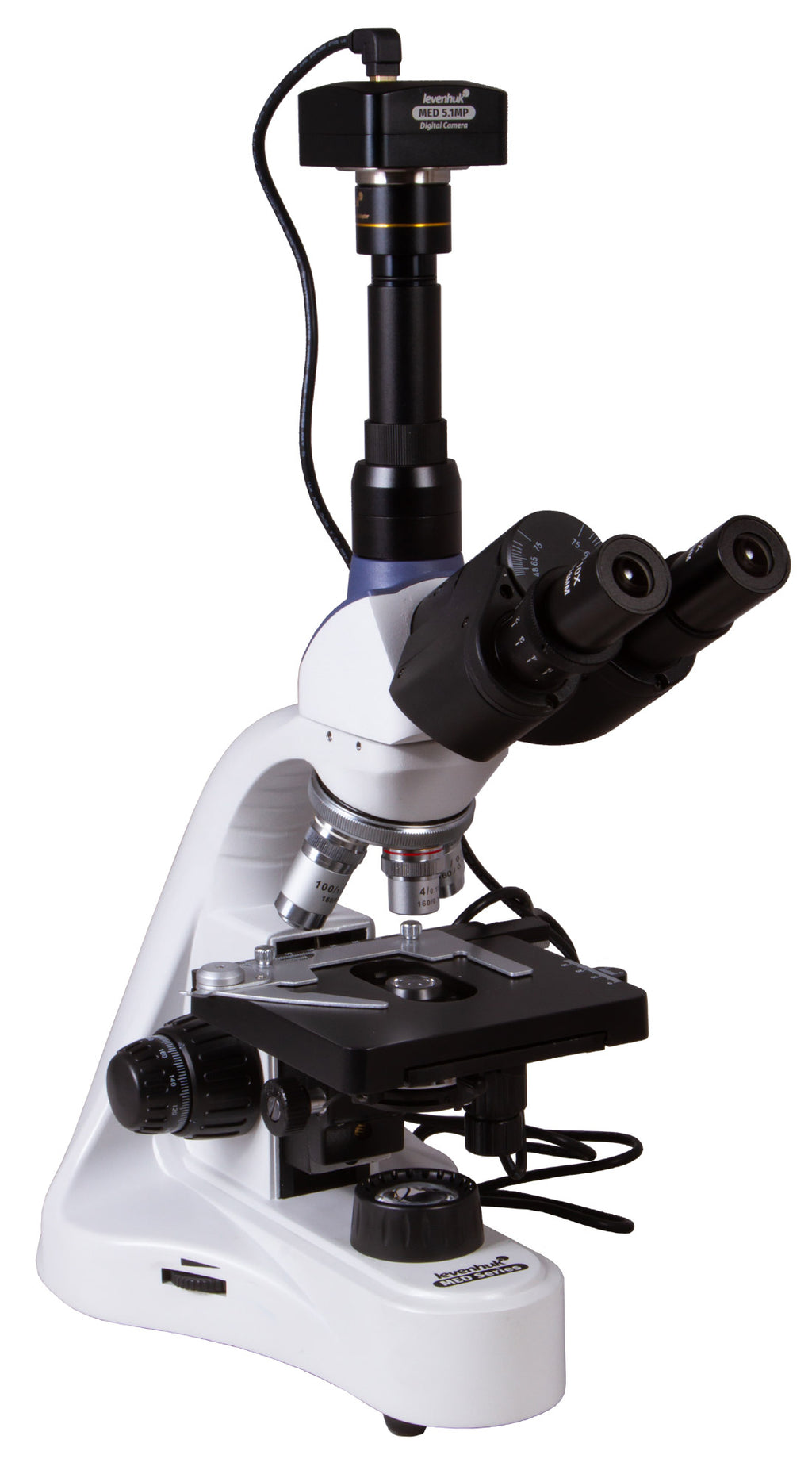Microscopio trinoculare digitale Levenhuk MED D10T