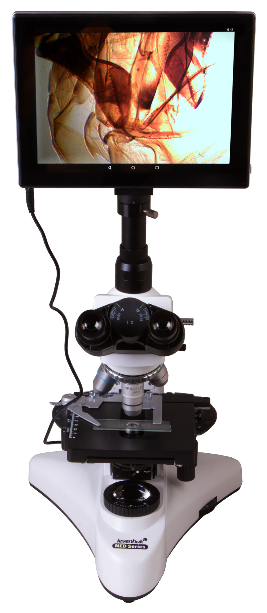 Microscopio trinoculare digitale Levenhuk MED D20T LCD