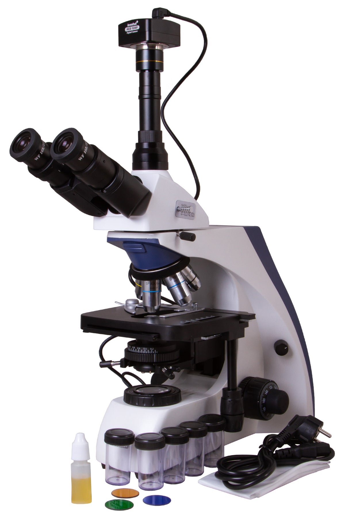 Microscopio trinoculare digitale Levenhuk MED D30T
