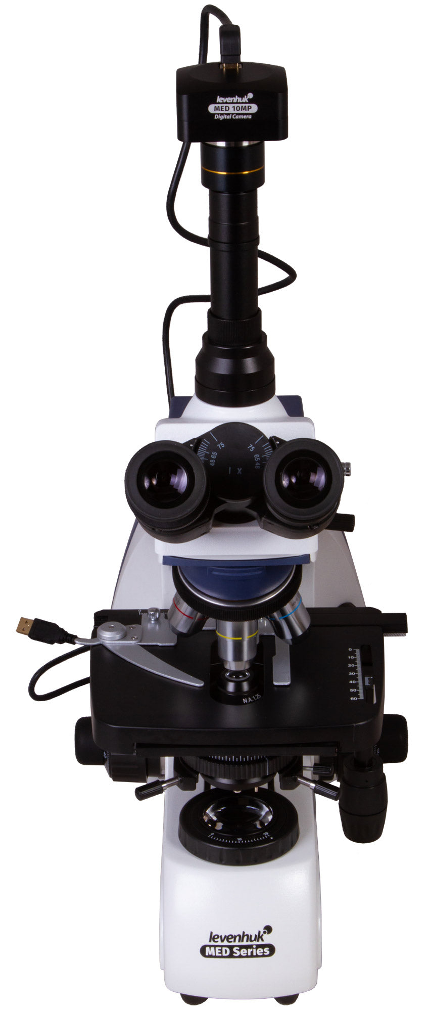 Microscopio trinoculare digitale Levenhuk MED D30T