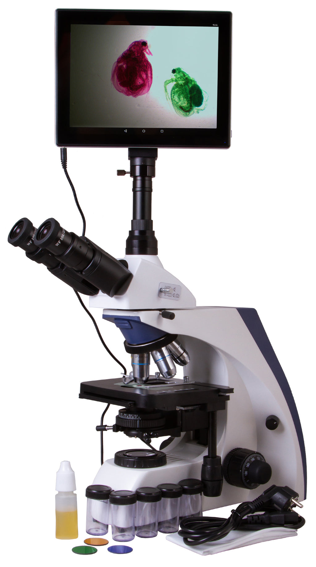 Microscopio trinoculare digitale Levenhuk MED D30T LCD