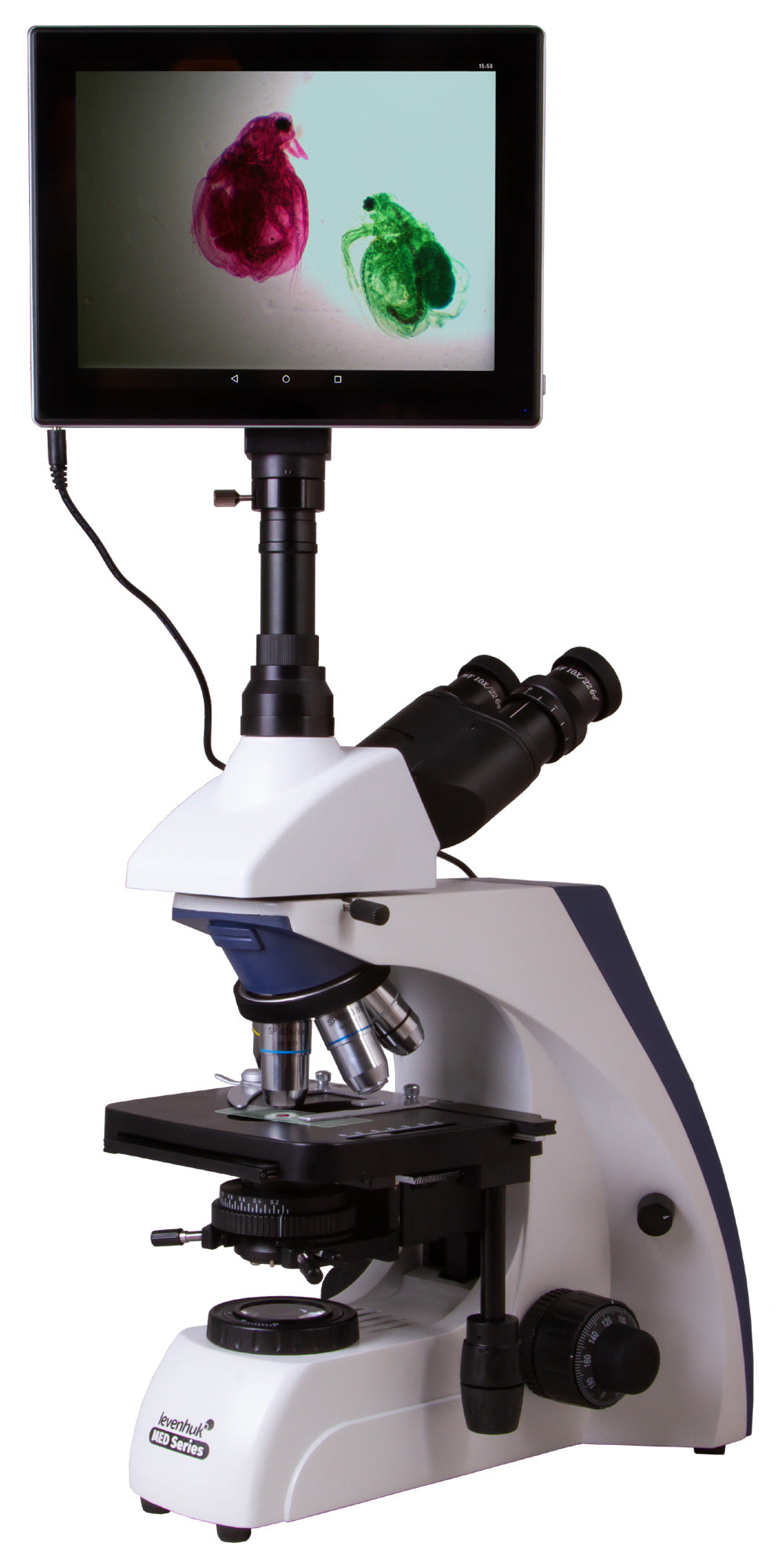 Microscopio trinoculare digitale Levenhuk MED D30T LCD