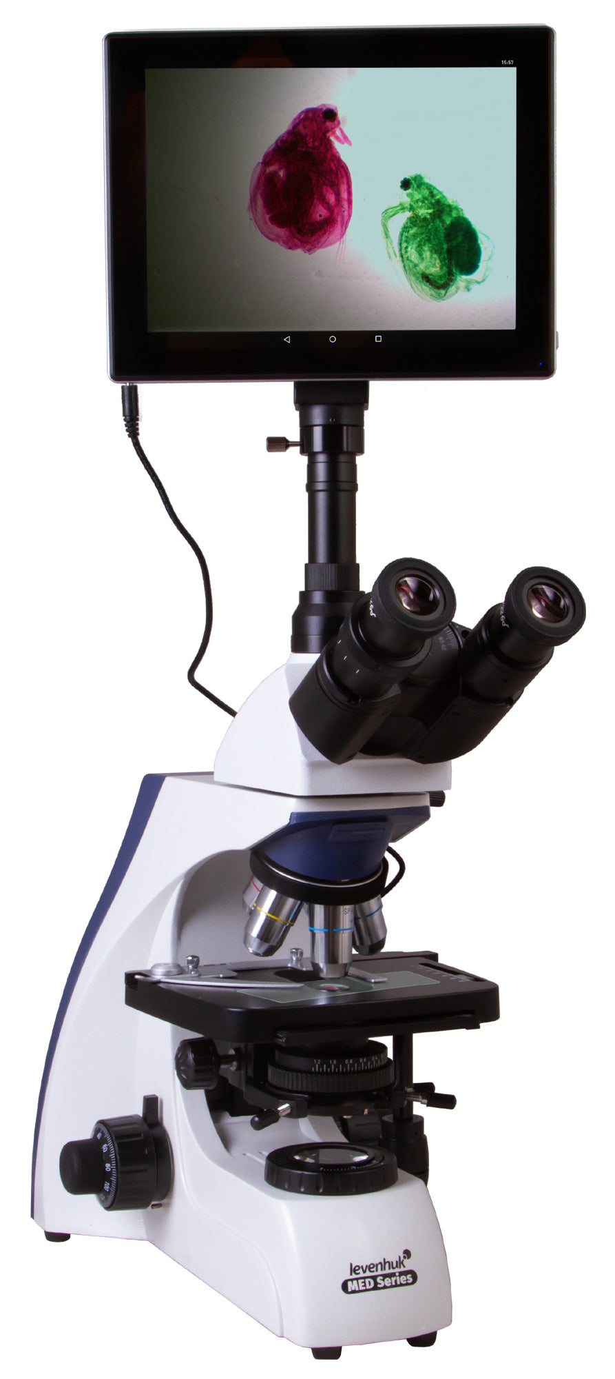 Microscopio trinoculare digitale Levenhuk MED D30T LCD