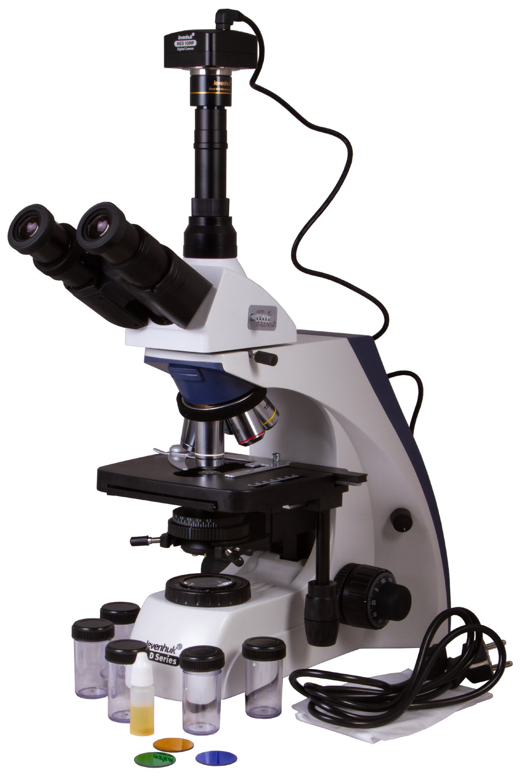 Microscopio trinoculare digitale Levenhuk MED D35T