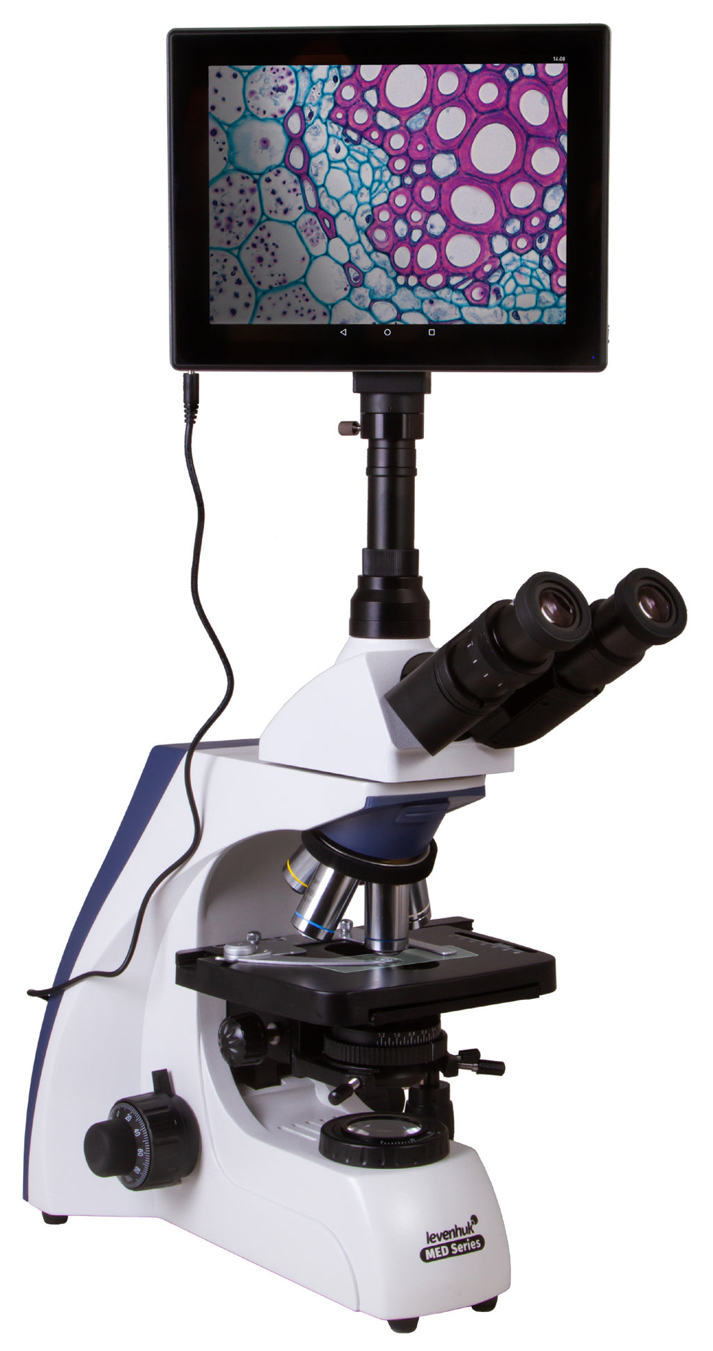 Microscopio trinoculare digitale Levenhuk MED D35T LCD