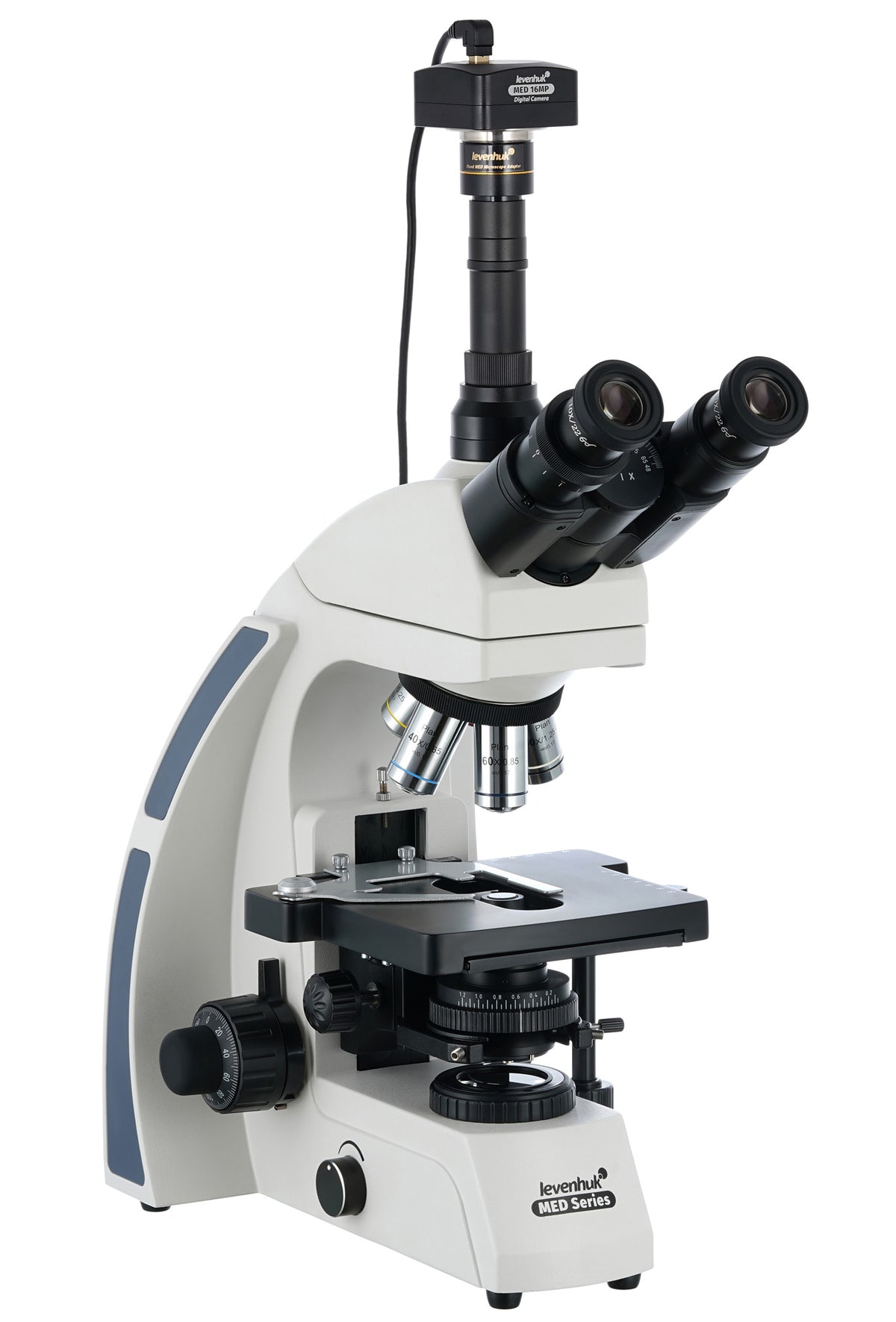 Microscopio trinoculare digitale Levenhuk MED D40T