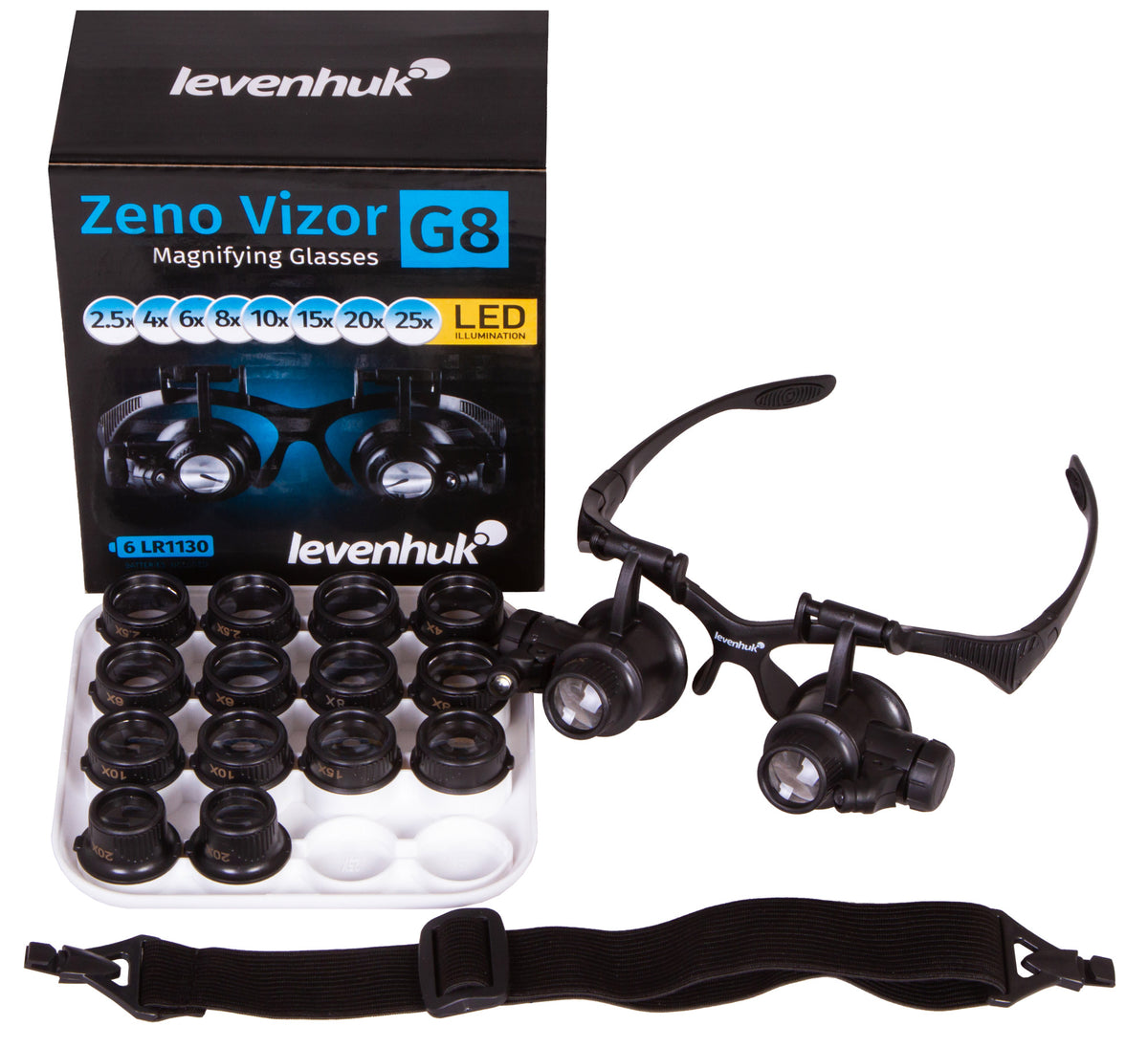 Occhiali d’ingrandimento Levenhuk Zeno Vizor G8