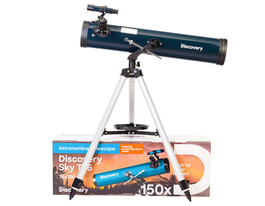 Telescopio Discovery Sky T76 con libro