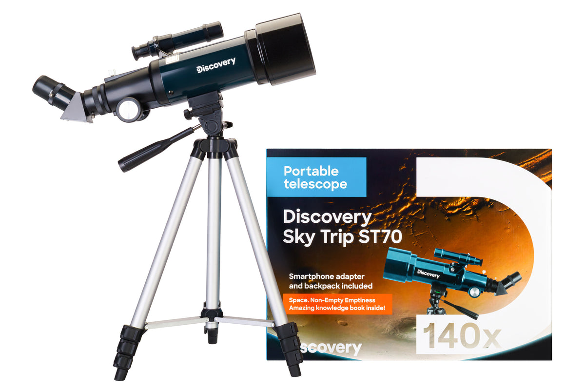 Telescopio Discovery Sky Trip ST70 con libro