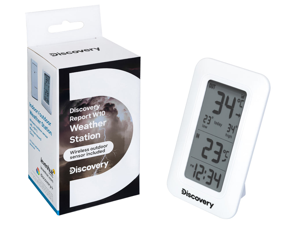 Stazione meteorologica con orologio Discovery Report W10