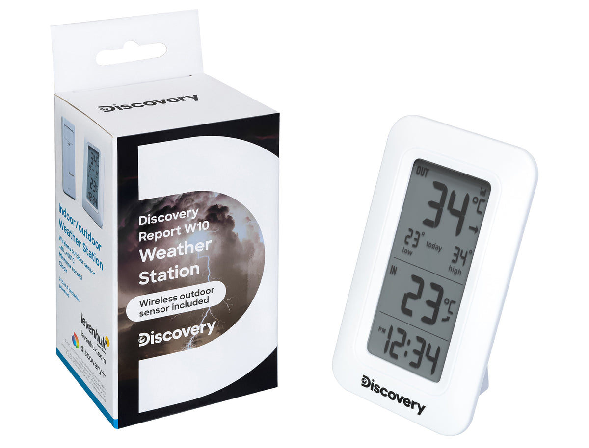 Stazione meteorologica con orologio Discovery Report W10