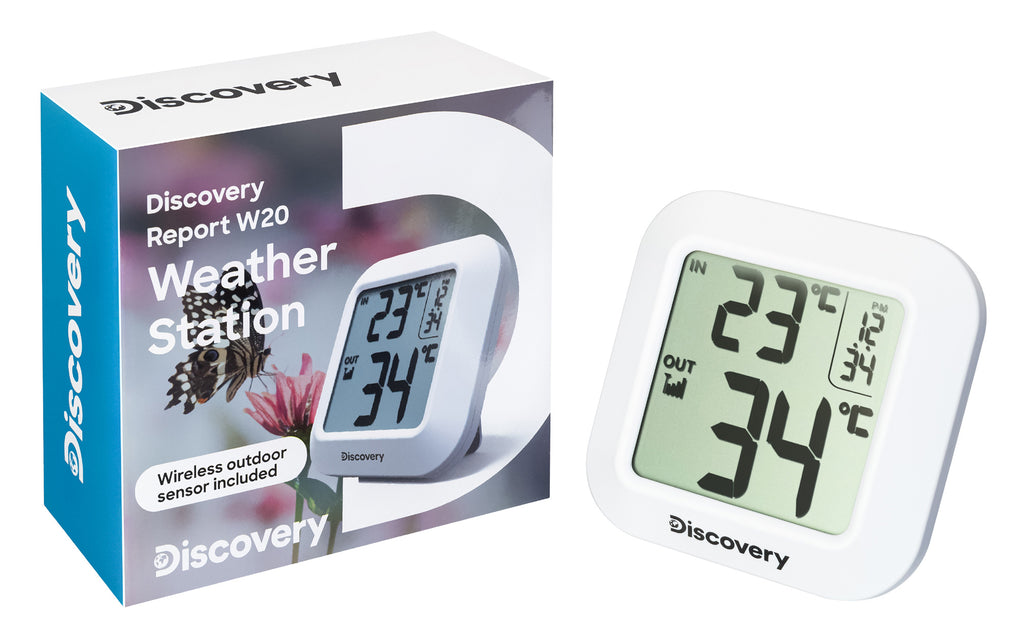 Stazione meteorologica con orologio Discovery Report W20