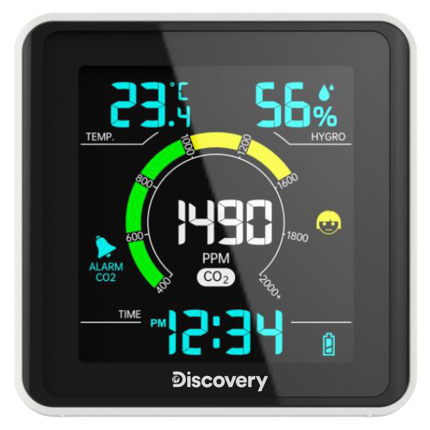Stazione meteorologica Discovery Report WA40 con monitor della CO2