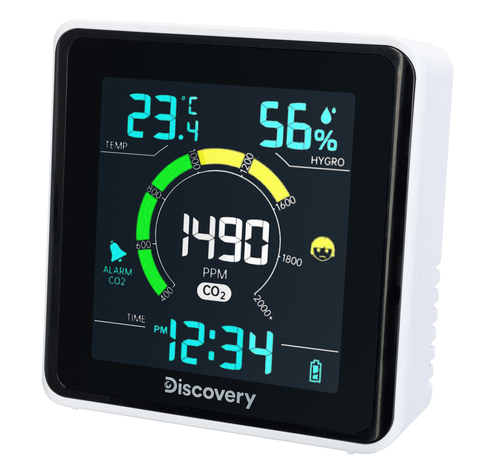 Stazione meteorologica Discovery Report WA40 con monitor della CO2