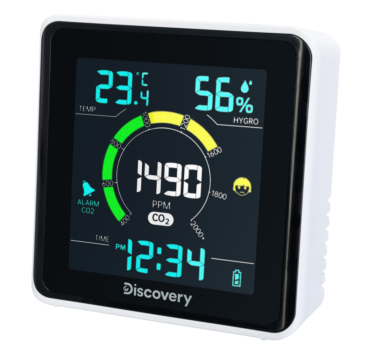 Stazione meteorologica Discovery Report WA40 con monitor della CO2