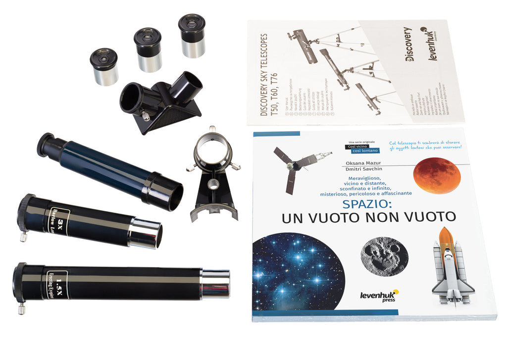 Telescopio Discovery Sky T60 con libro