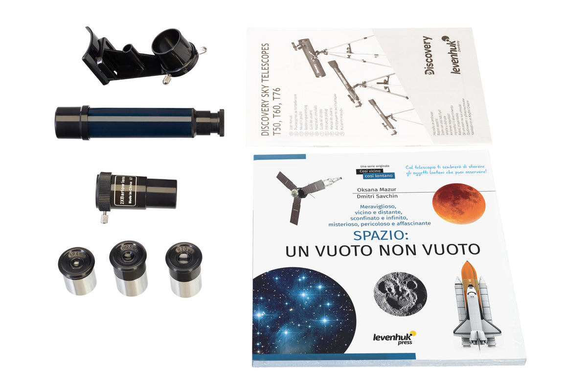 Telescopio Discovery Sky T76 con libro