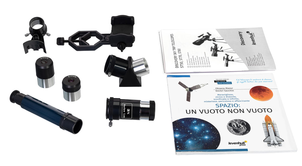Telescopio Discovery Sky Trip ST70 con libro