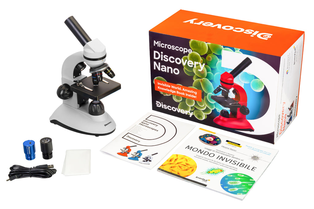 Microscopio digitale Discovery Nano Polar con libro