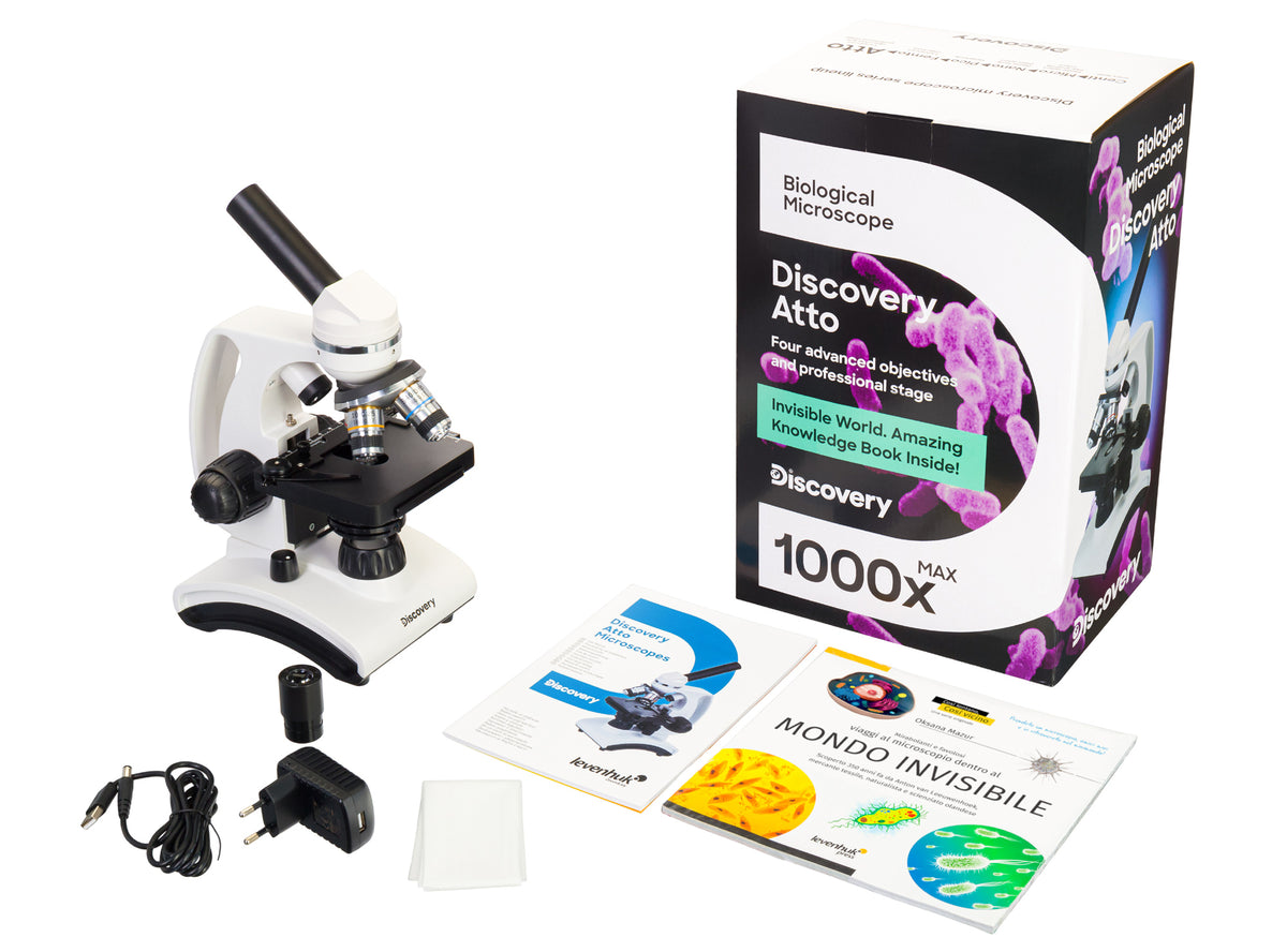 Microscopio Discovery Atto Polar con libro