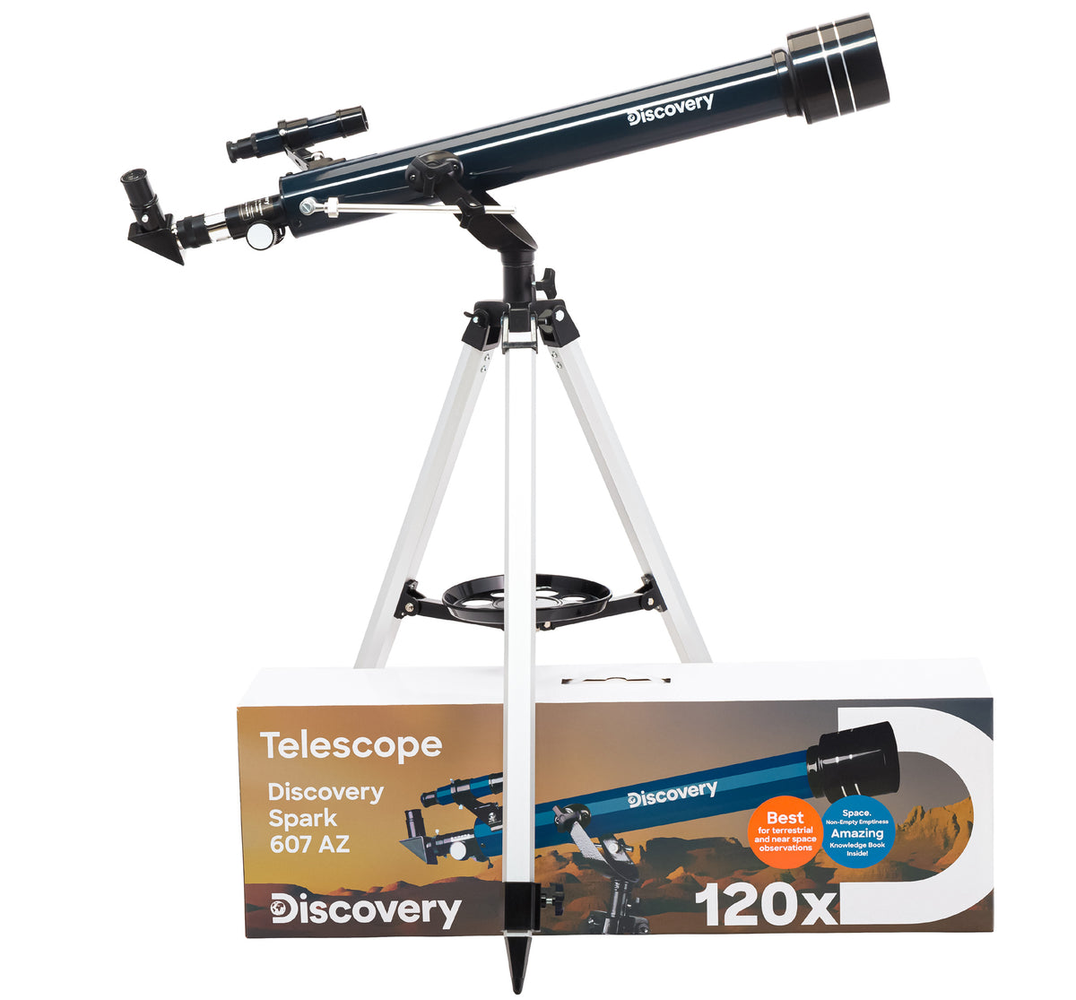 Telescopio Discovery Spark 607 AZ con libro