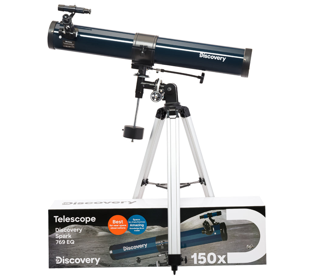 Telescopio Discovery Spark 769 EQ con libro