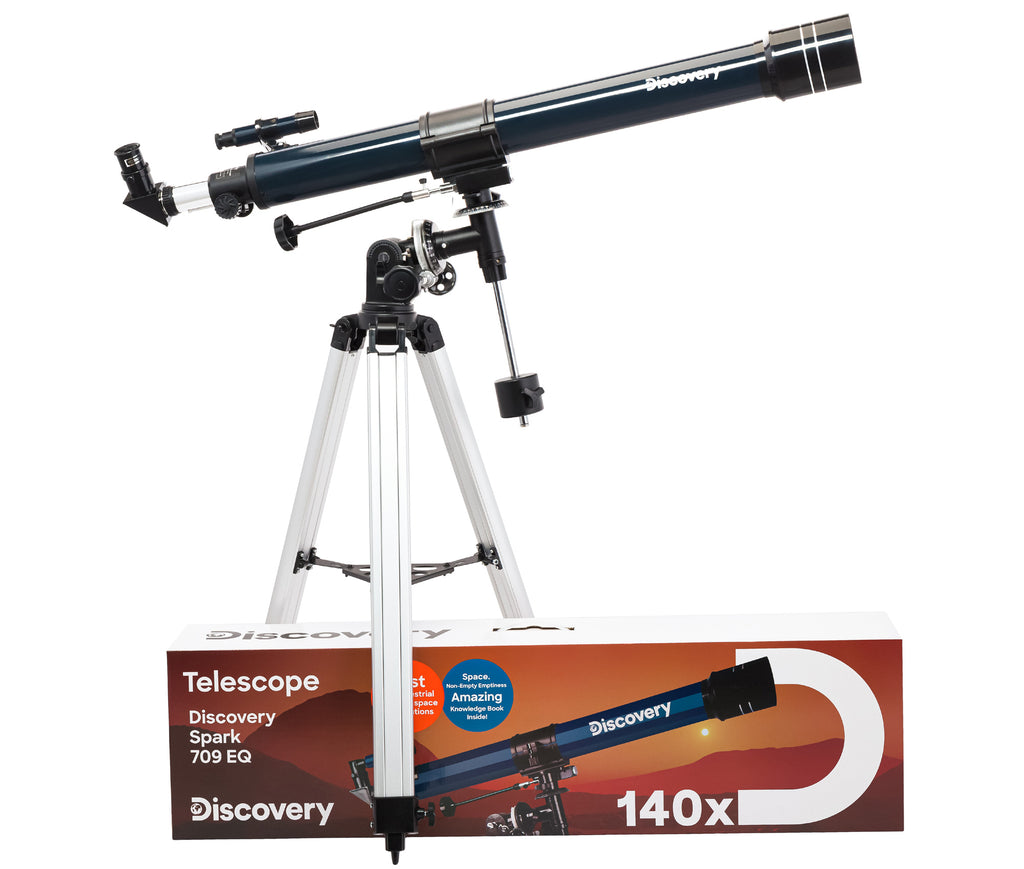 Telescopio Discovery Spark 709 EQ con libro