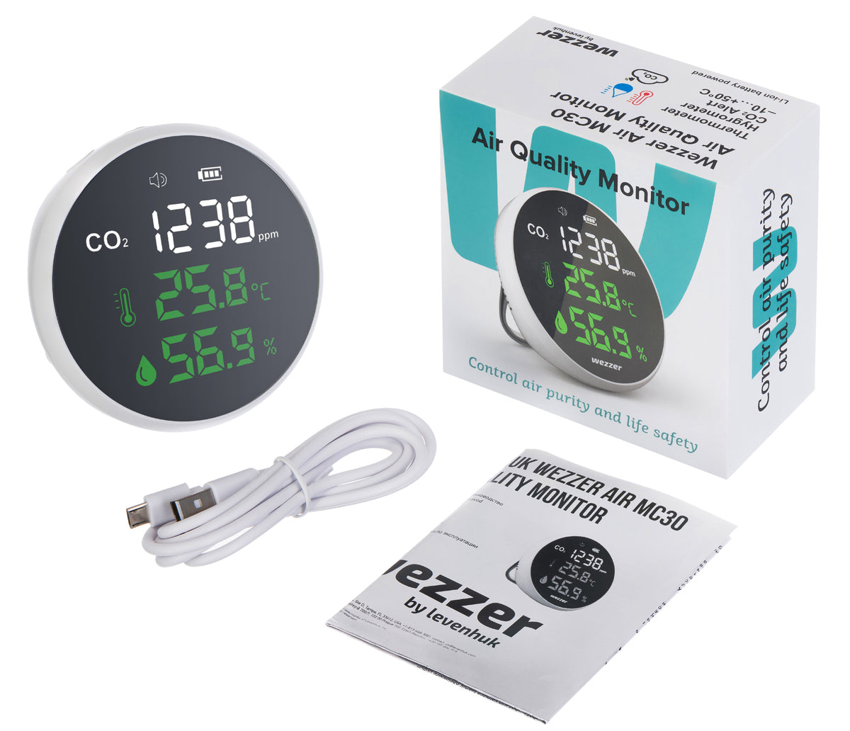 Misuratore della qualità dell’aria Levenhuk Wezzer Air MC30