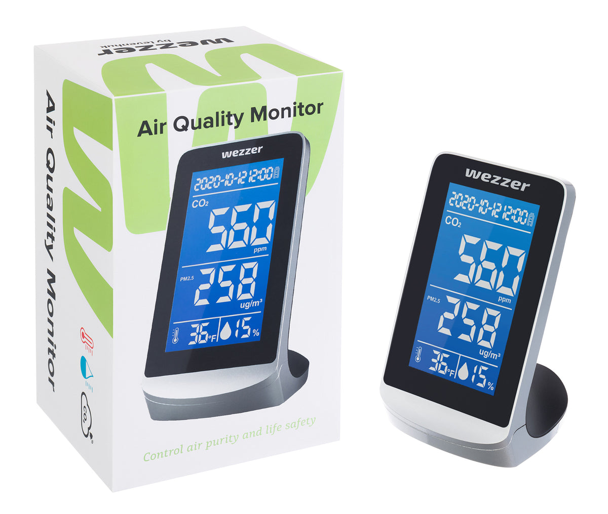 Monitor della qualità dell’aria Levenhuk Wezzer Air PRO DM40