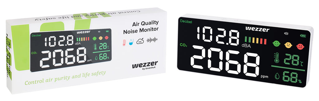 Monitor della qualità dell’aria e del livello di rumore Levenhuk Wezzer Air PRO CN20