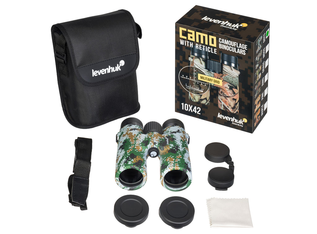 Binocolo con reticolo Levenhuk Camo 10x42