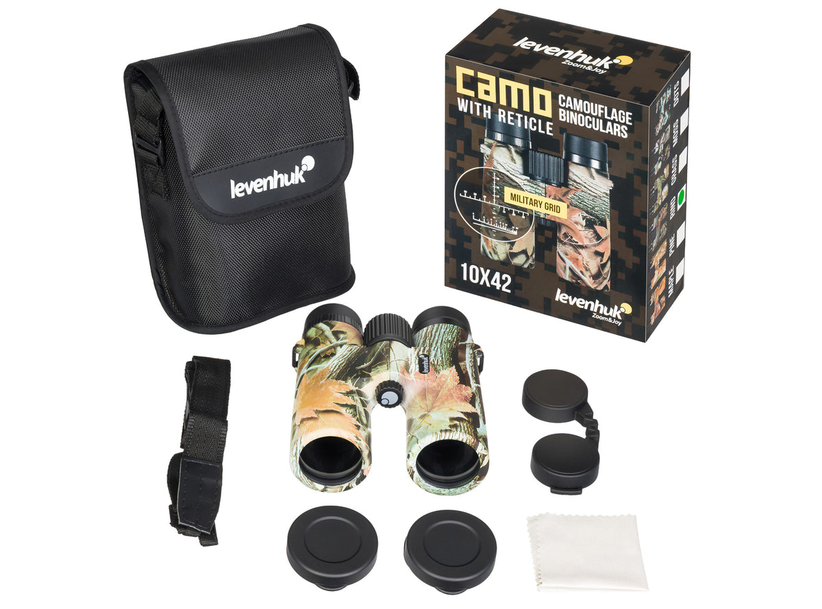 Binocolo con reticolo Levenhuk Camo 10x42