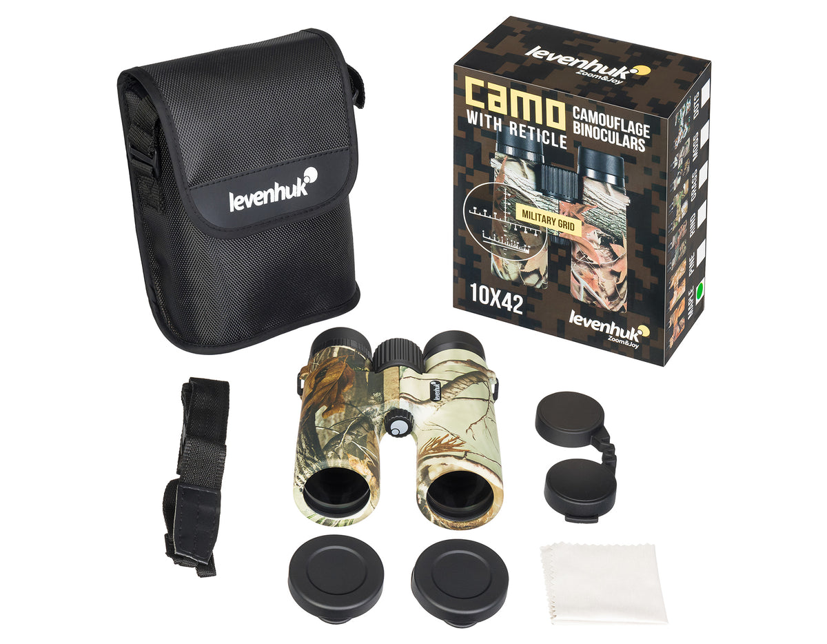 Binocolo con reticolo Levenhuk Camo 10x42