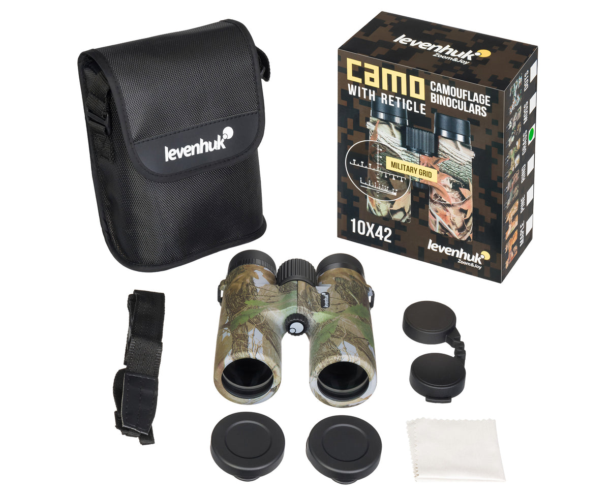 Binocolo con reticolo Levenhuk Camo 10x42