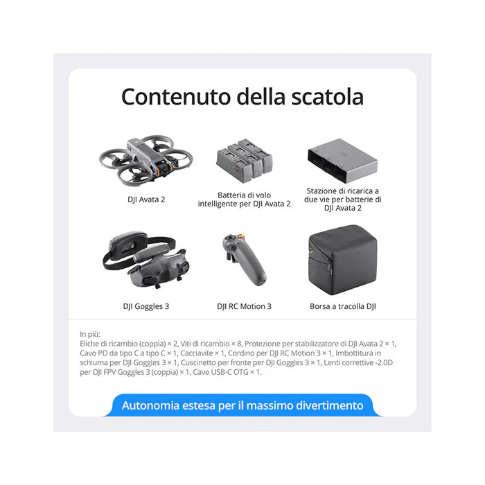 DJI Avata 2 - Garanzia DJI - Varie Configurazioni