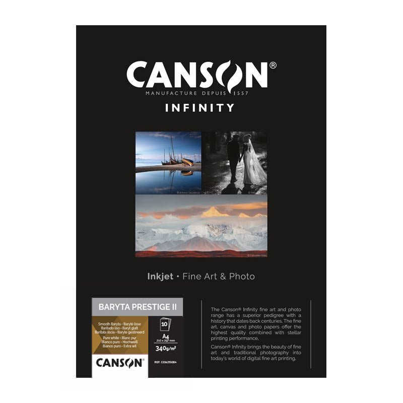 Canson Infinity Baryta Prestige II 340gr  A4x10