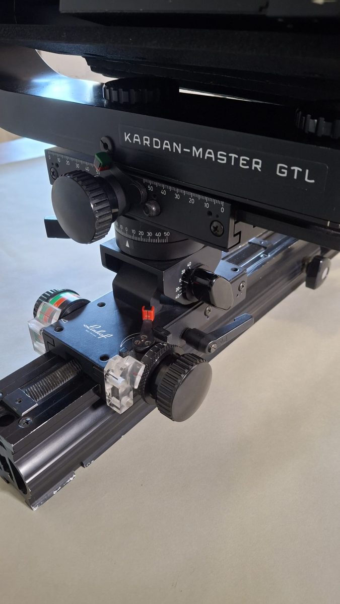 Linhof Kardan Master Gtl-8x10 " Con 5 Chassis + 2 Valige Di Metallo