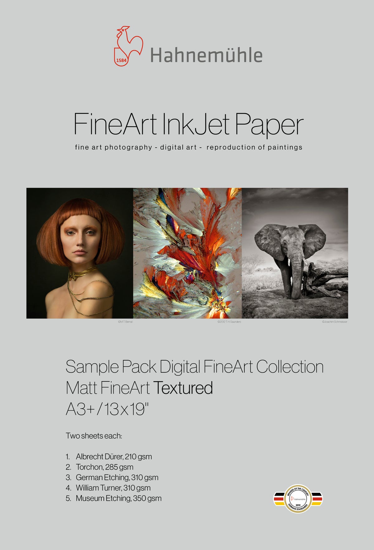 Hahnemuhle FineArt pack test A4 Matte Textured