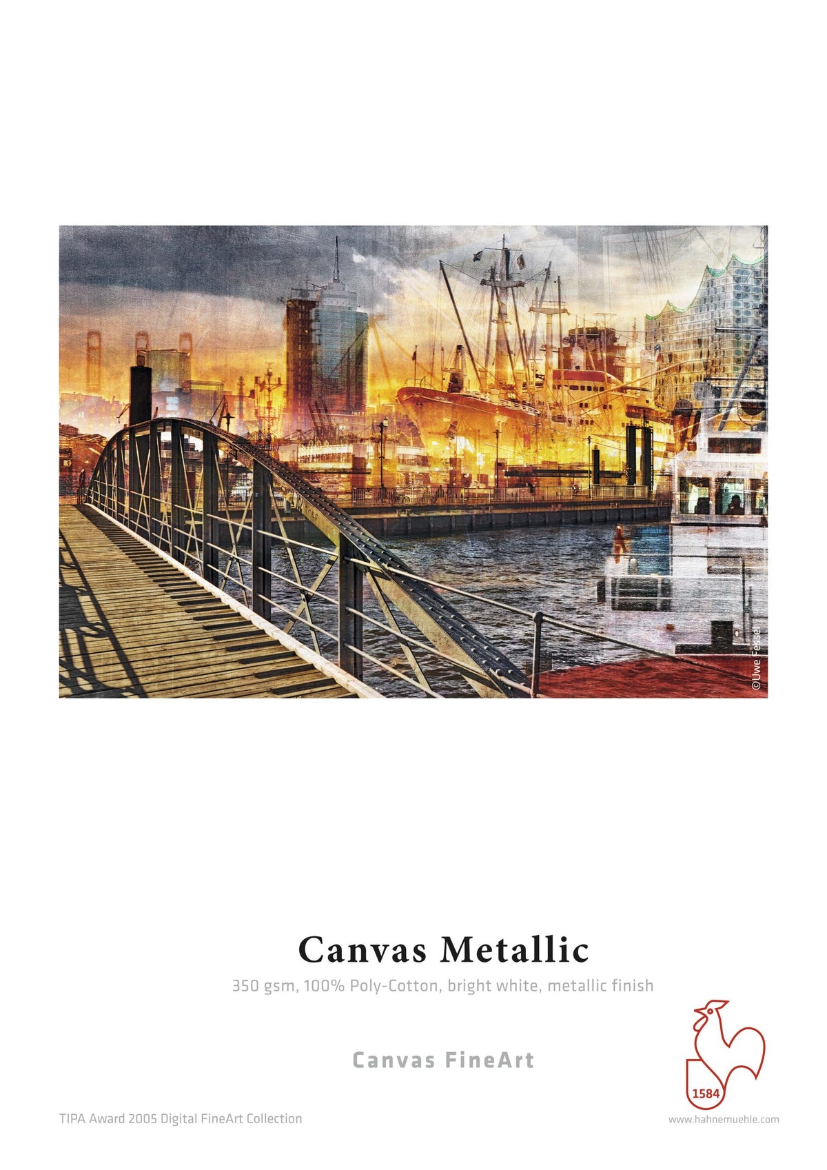 Hahnemuhle Canvas Metallic gr350  cm43x12m