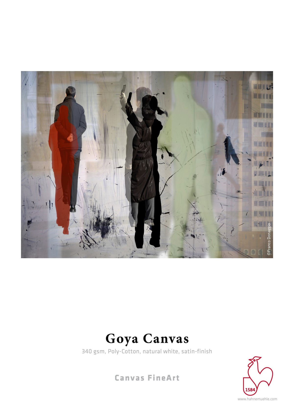 Hahnemuhle Canvas Goya Satin gr340  cm61x12m