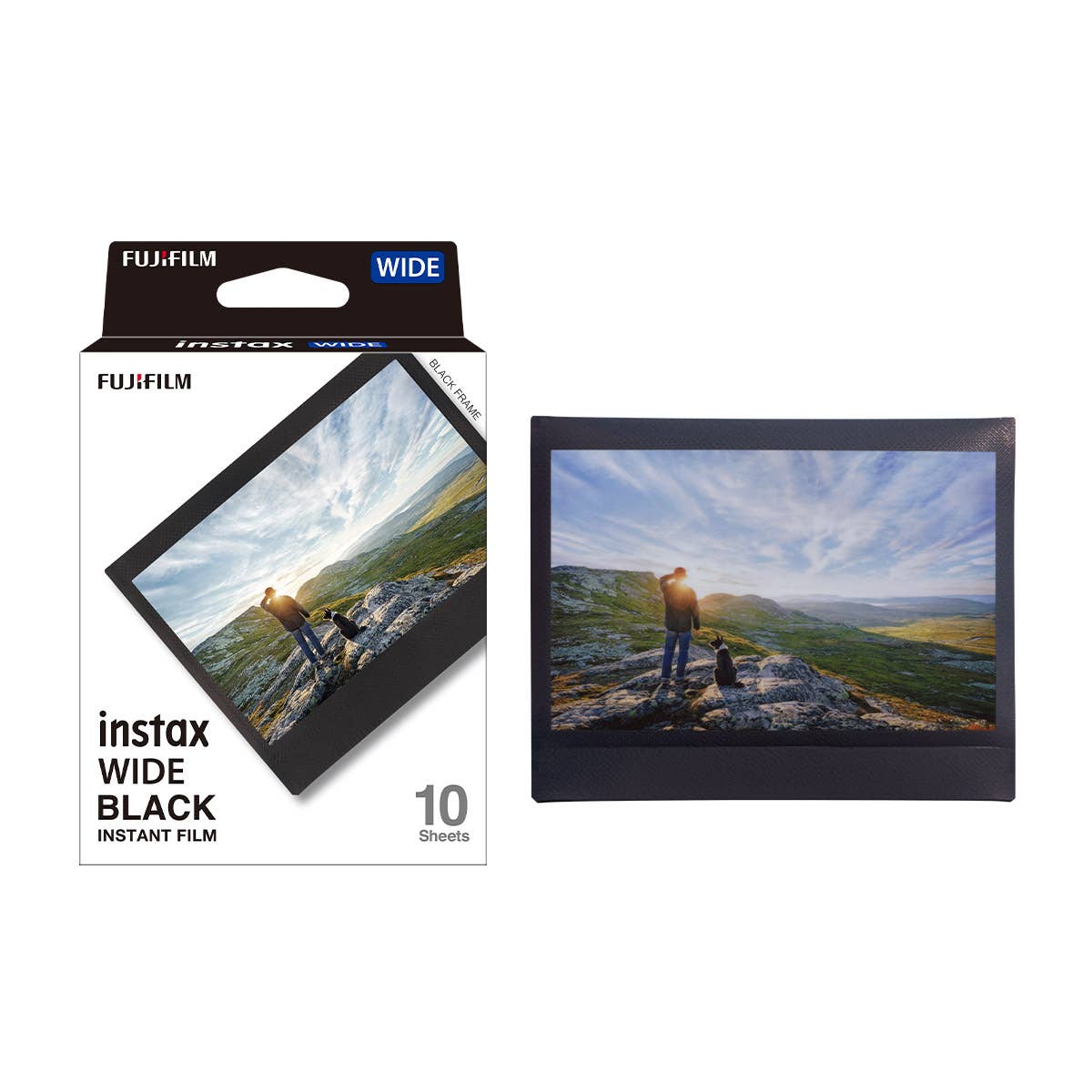 Fujifilm Instax Wide Black - 10 Foto
