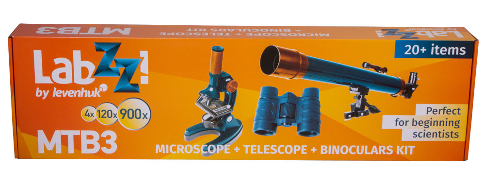 Kit telescopio, microscopio e binocolo Levenhuk LabZZ MTB3