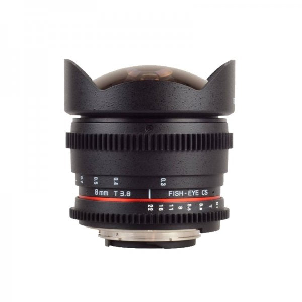 Samyang 8mm T3.8 Fish-eye CS - Garanzia Fowa Cine Lens